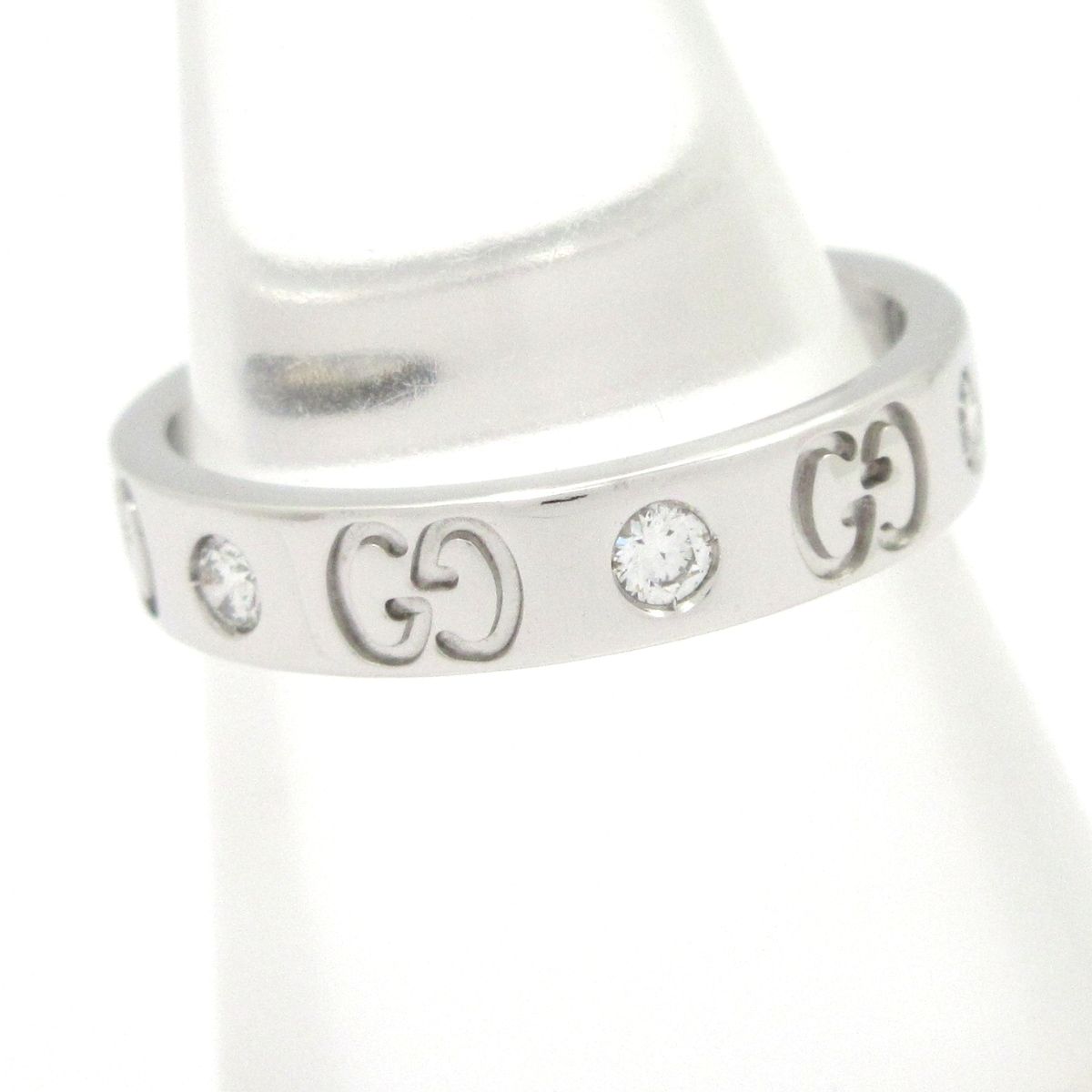 Gucci Ring Icon 18k White Gold Diamond — view 2