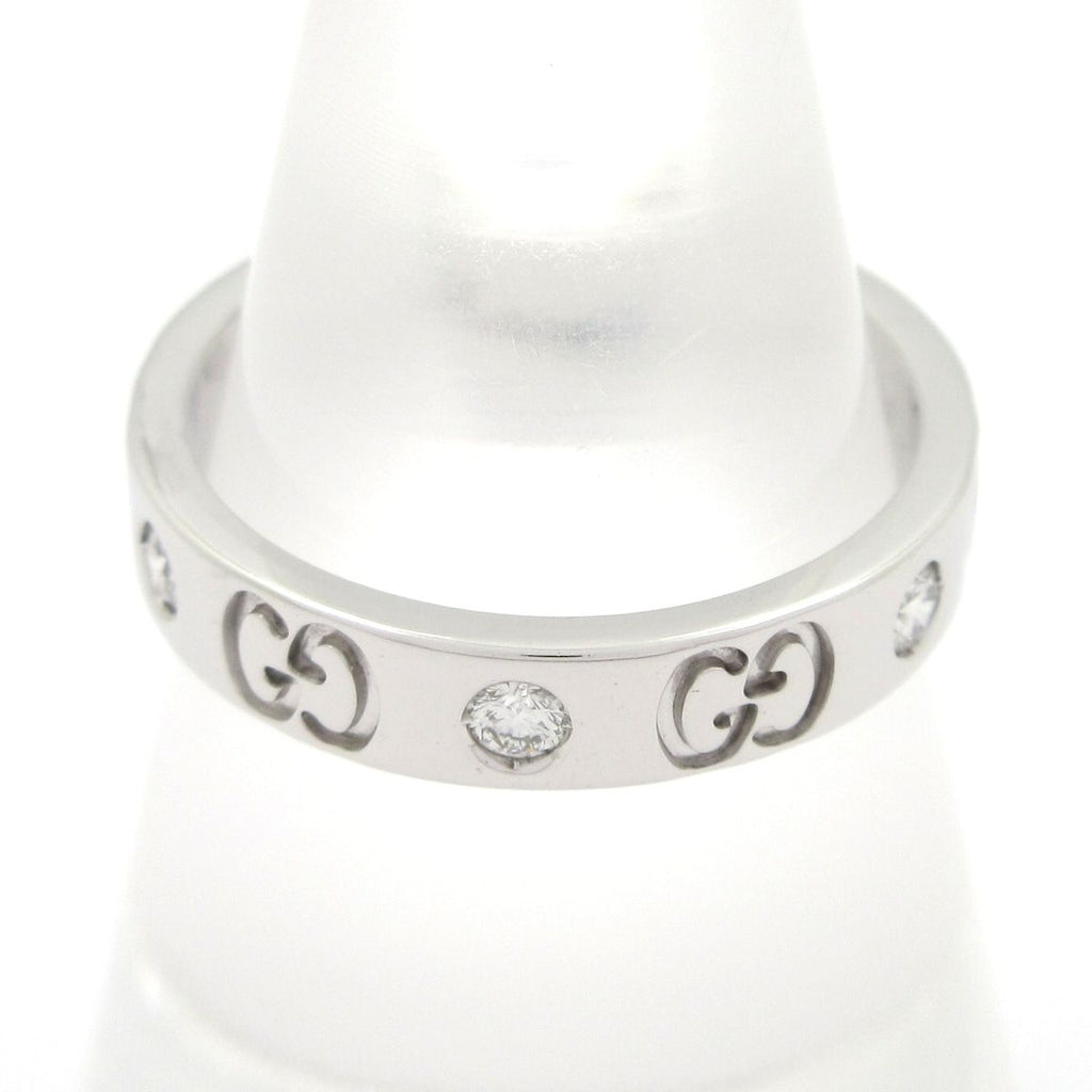 Gucci Ring Icon 18k White Gold Diamond — view 3