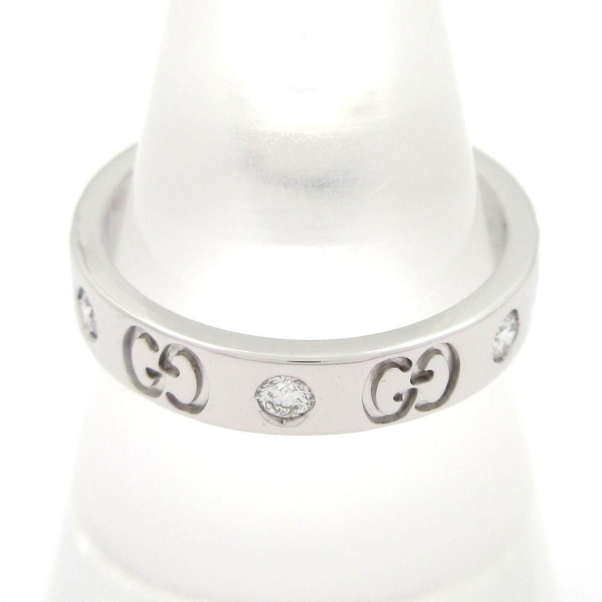 Gucci Ring Icon 18k White Gold Diamond — view 3