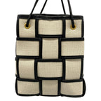 Bottega Veneta Shoulder Bag Cassette Mini Cross White Black Maxi Intrecciato — view 4