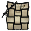Bottega Veneta Shoulder Bag Cassette Mini Cross White Black Maxi Intrecciato
