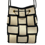 Bottega Veneta Shoulder Bag Cassette Mini Cross White Black Maxi Intrecciato — view 3
