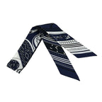 Hermes Scarf Twill Navy White Amazon Festival Silk