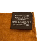 Hermes Shawl Carre Geant 140 Ivory Brown Black la Cite Cavaliere Cashmere Silk — view 3