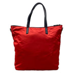 Prada Handbag Red Black Leather — view 3