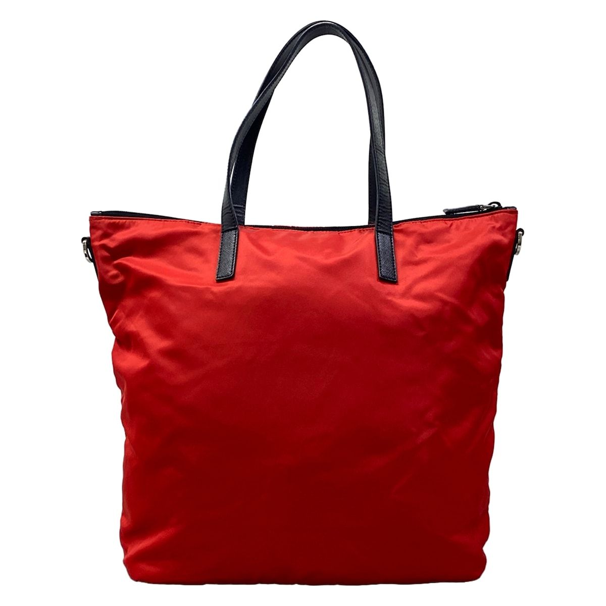 Prada Handbag Red Black Leather — view 3