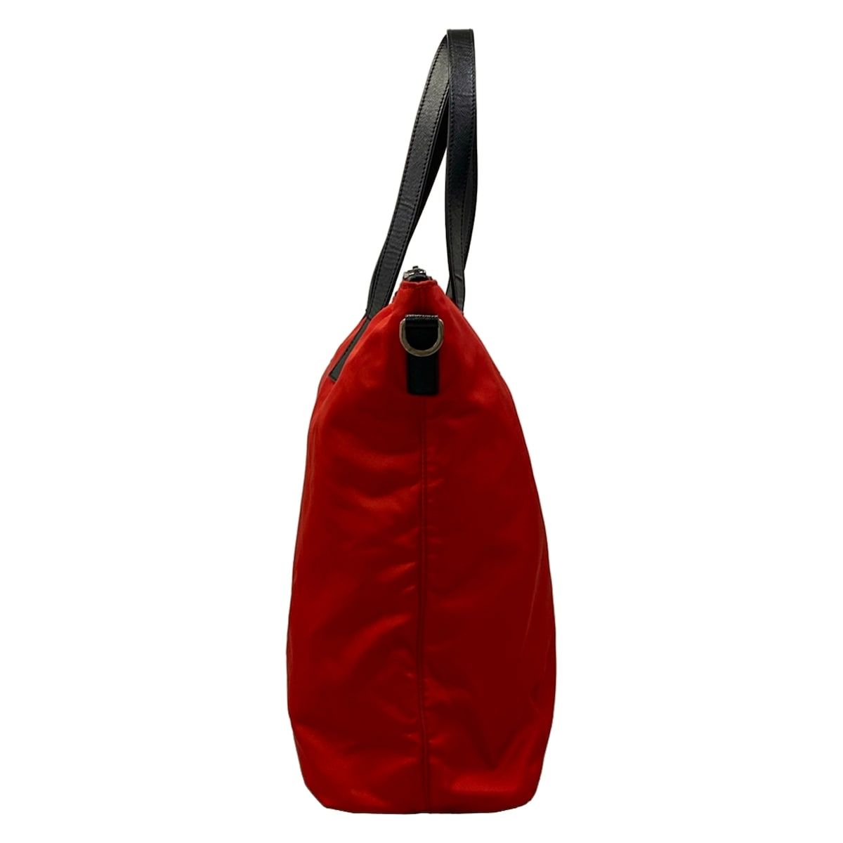 Prada Handbag Red Black Leather — view 2