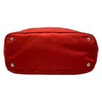 Prada Handbag Red Black Leather — view 5