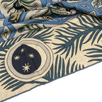 Hermes Shawl Carre Geant 140 Blue Navy Multi la Danse Des Amazones Cashmere — view 6