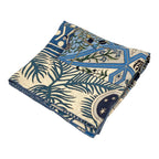 Hermes Shawl Carre Geant 140 Blue Navy Multi la Danse Des Amazones Cashmere