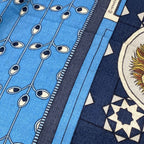 Hermes Shawl Carre Geant 140 Blue Navy Multi la Danse Des Amazones Cashmere — view 5