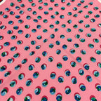 Hermes Scarf Carre 45 Gavroche Pink Red Multi Jeu de Billes Marbles — view 4
