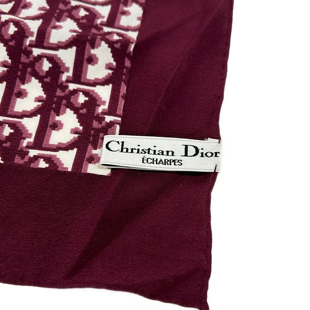 Dior Scarf White Bordeaux — view 2