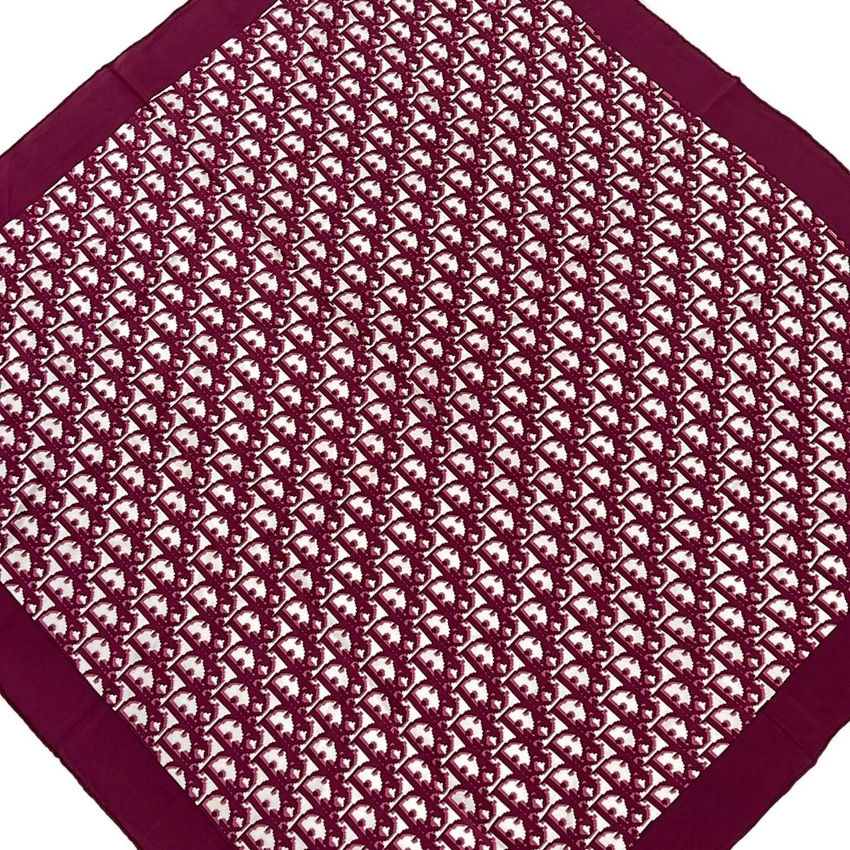 Dior Scarf White Bordeaux