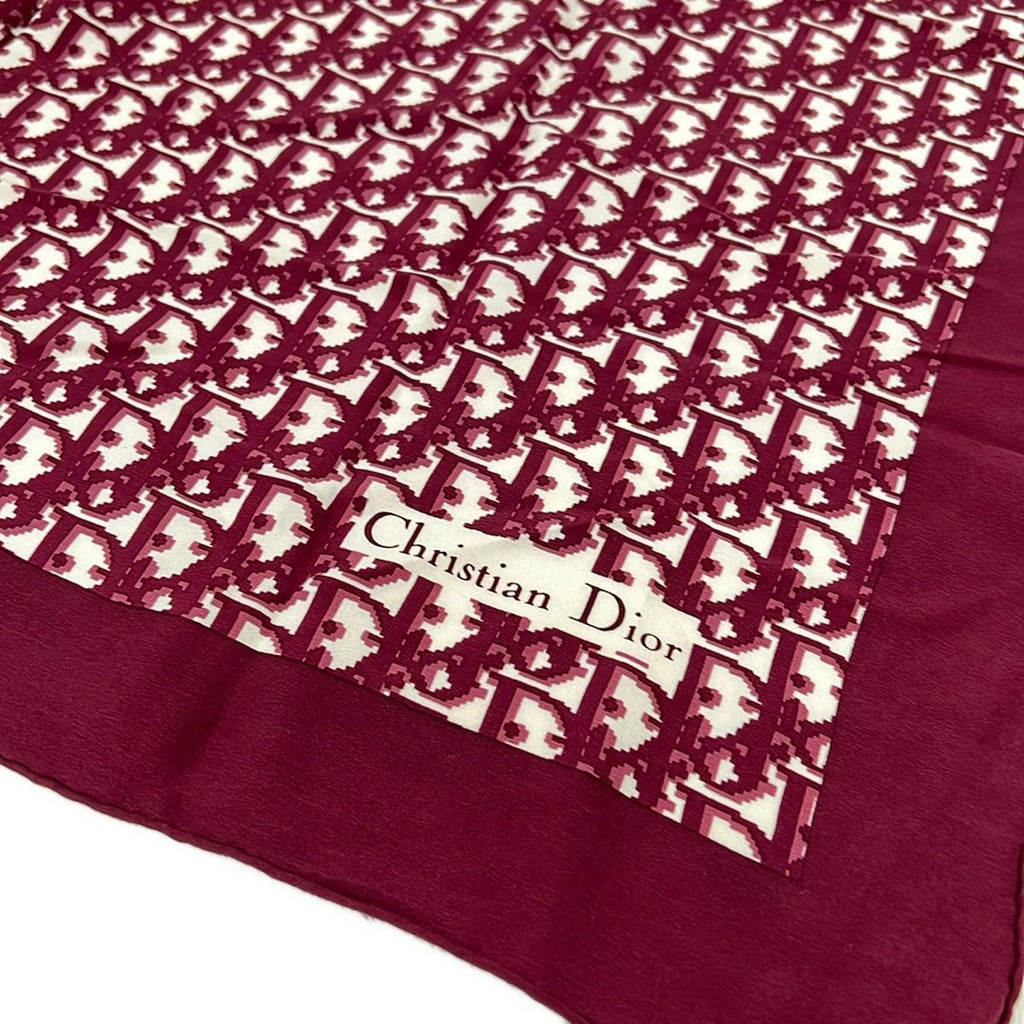 Dior Scarf White Bordeaux — view 4