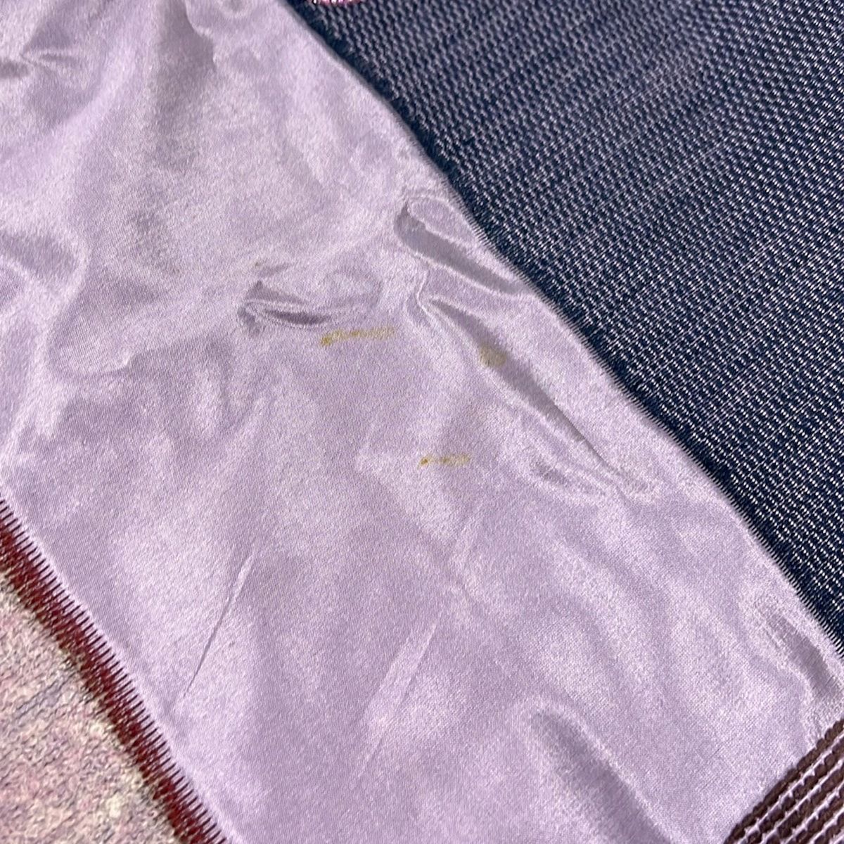 Loewe Shawl Purple Beads Wool Silk Scarf — view 7