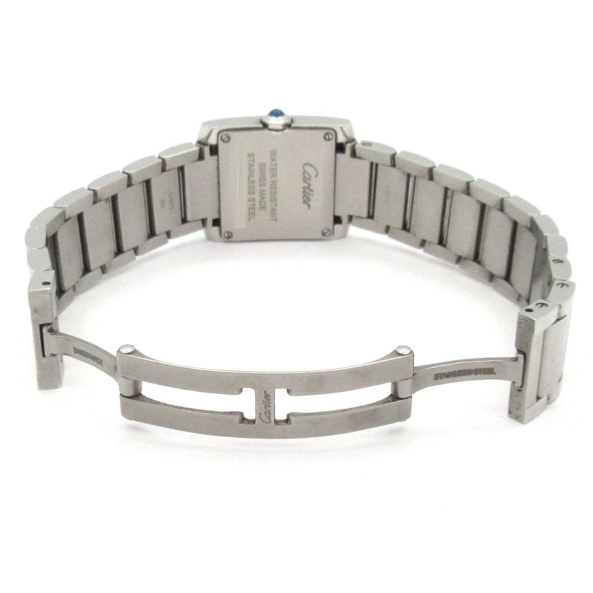Cartier Watch Tank Francaise SM SS Diamond Bezel Silver — view 7