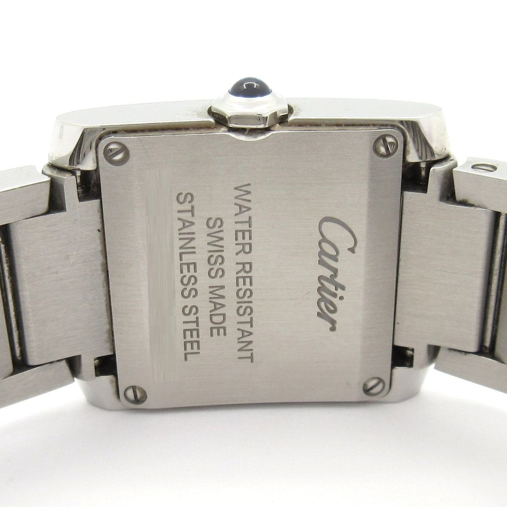 Cartier Watch Tank Francaise SM SS Diamond Bezel Silver — view 3