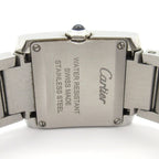 Cartier Watch Tank Francaise SM SS Diamond Bezel Silver — view 3