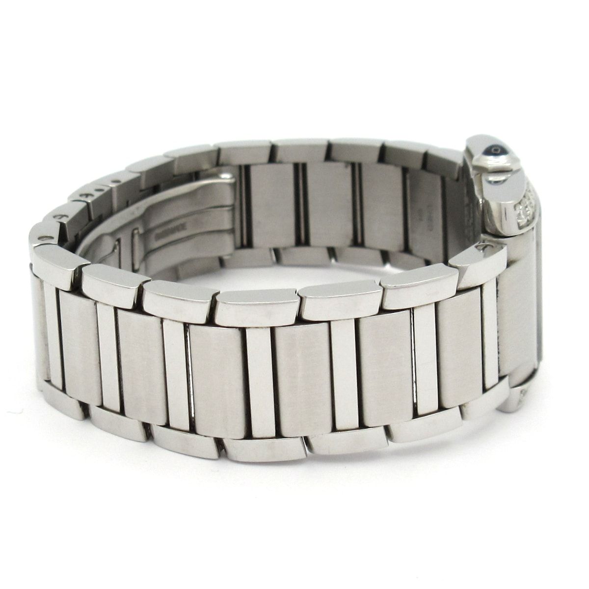 Cartier Watch Tank Francaise SM SS Diamond Bezel Silver — view 5