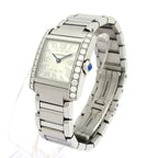Cartier Watch Tank Francaise SM SS Diamond Bezel Silver — view 2