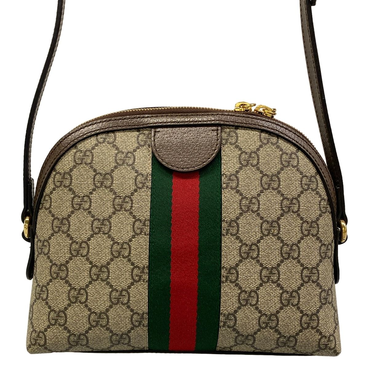 Gucci Shoulder Bag Ophidia Beige Dark Brown Multi Leather — view 3