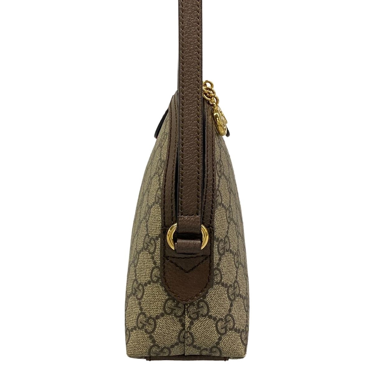 Gucci Shoulder Bag Ophidia Beige Dark Brown Multi Leather — view 2