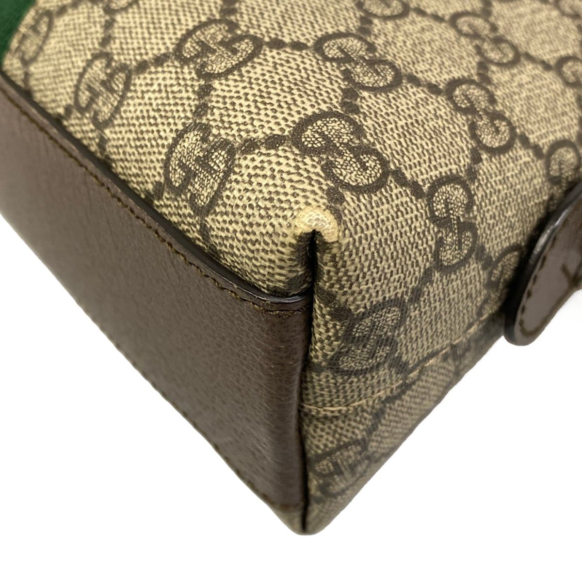 Gucci Shoulder Bag Ophidia Beige Dark Brown Multi Leather — view 6