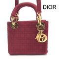 Dior Mini Cannage 2-Way Bag Nylon Red