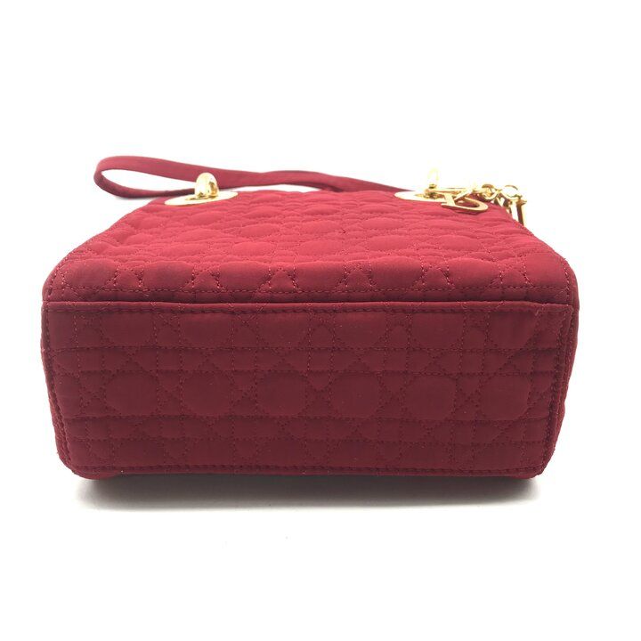 Dior Mini Cannage 2-Way Bag Nylon Red — view 3