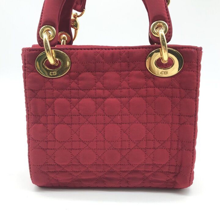 Dior Mini Cannage 2-Way Bag Nylon Red — view 2