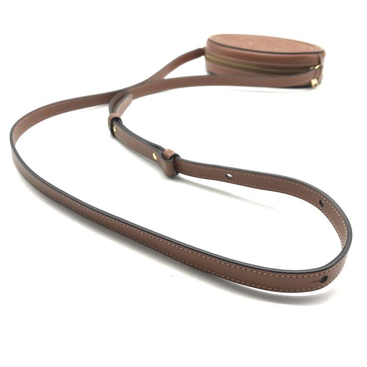 Celine Oval Pass Cuir Triomphe Leather Shoulder Bag Crossbody Brown — view 6