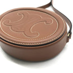 Celine Oval Pass Cuir Triomphe Leather Shoulder Bag Crossbody Brown — view 5
