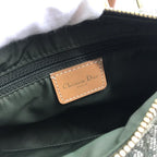 Dior Trotter Mini Boston Hand Bag Green Canvas Leather — view 9