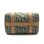 Dior Trotter Mini Boston Hand Bag Green Canvas Leather — view 3