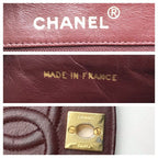 Chanel CC Logo Chain Shoulder Bag Lambskin Leather Turnlock Black — view 9
