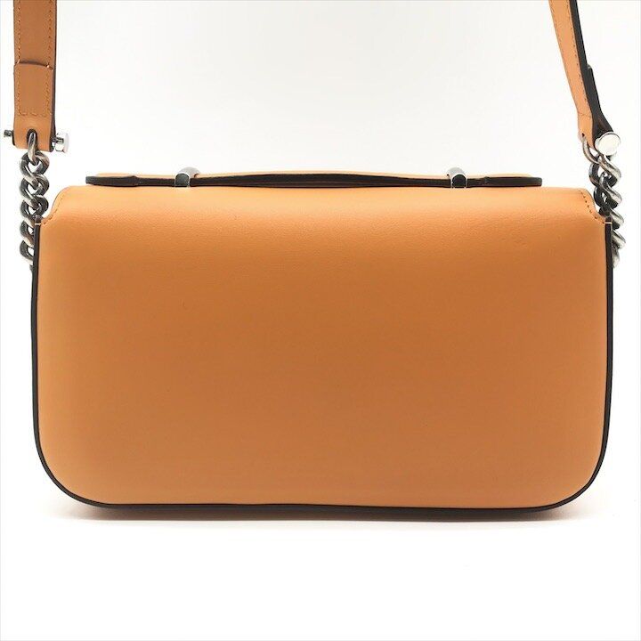 Gucci Double 2-Way Bag Crossbody Leather Orange — view 2