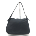 Fendi Mamma Bucket Cotton Jersey Shoulder Bag Black — view 3