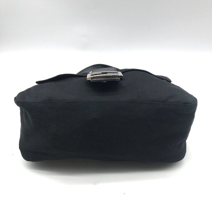 Fendi Mamma Bucket Cotton Jersey Shoulder Bag Black — view 4