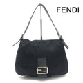 Fendi Mamma Bucket Cotton Jersey Shoulder Bag Black