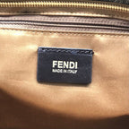 Fendi Zucca Canvas Leather Quilted Tote Brown — view 9
