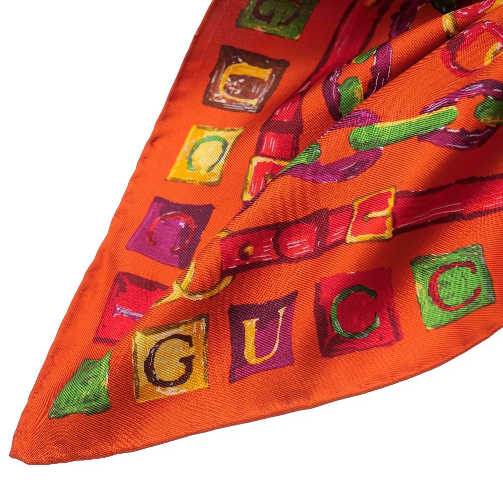 Gucci Scarf Logo Bit Belt Pattern — view 4