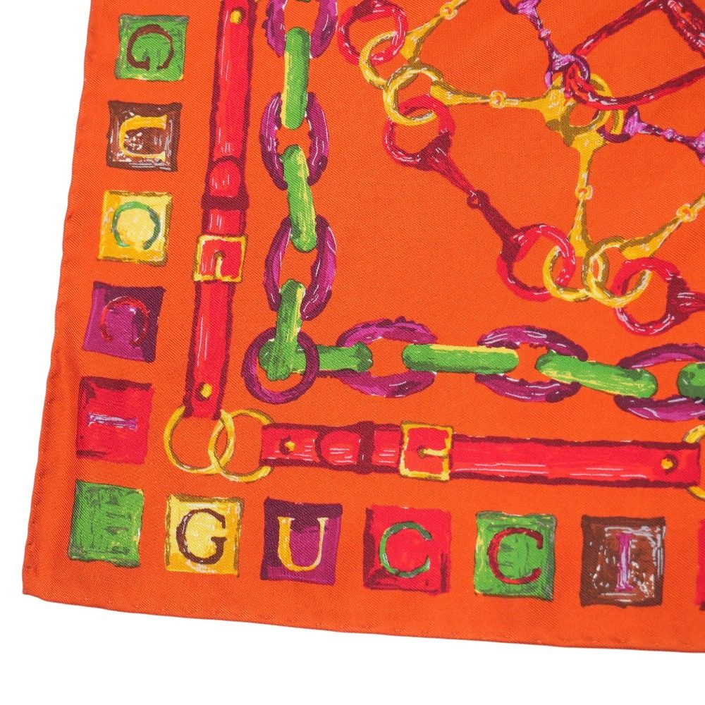 Gucci Scarf Logo Bit Belt Pattern — view 3