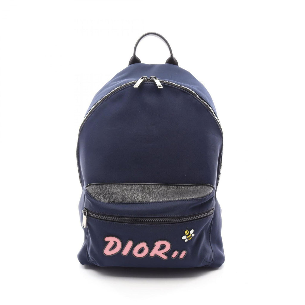 Dior Backpack Homme Kaws Navy Black Nylon Leather