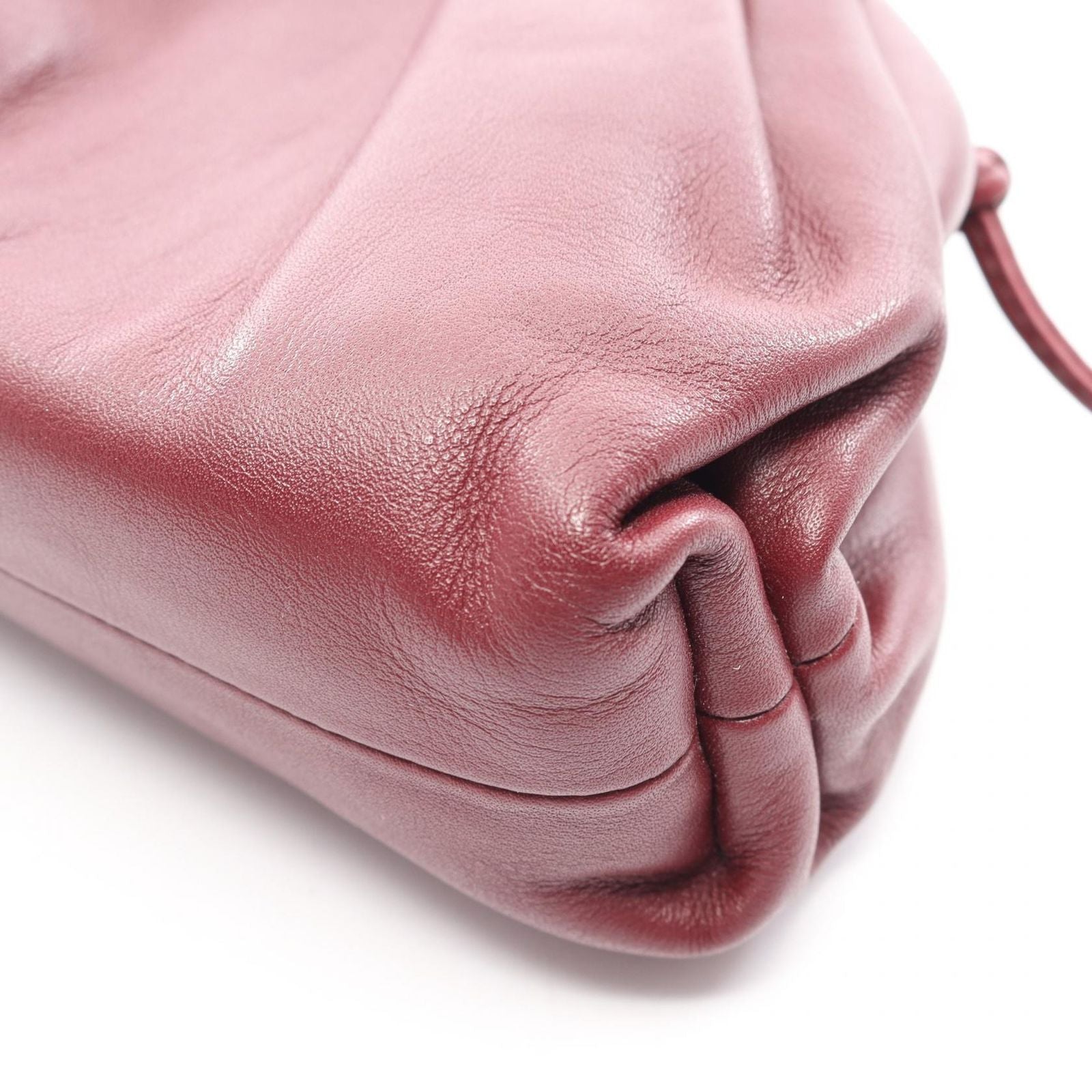 Bottega Veneta Shoulder Bag Mini the Pouch Bordeaux Leather — view 8