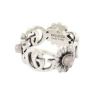 Gucci Polished Double Mother of Pearl Ring Silver — view 3