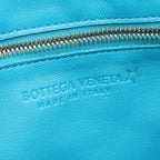Bottega Veneta Shoulder Bag Cassette Crossbody Maxi Intrecciato Turquoiseblue — view 4