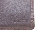 Loewe Anagram Bifold Wallet Logo Lining with Coin Purse Brown — view 8