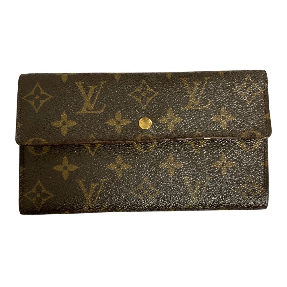 Louis Vuitton Monogram Porto Tresor International Wallet Brown