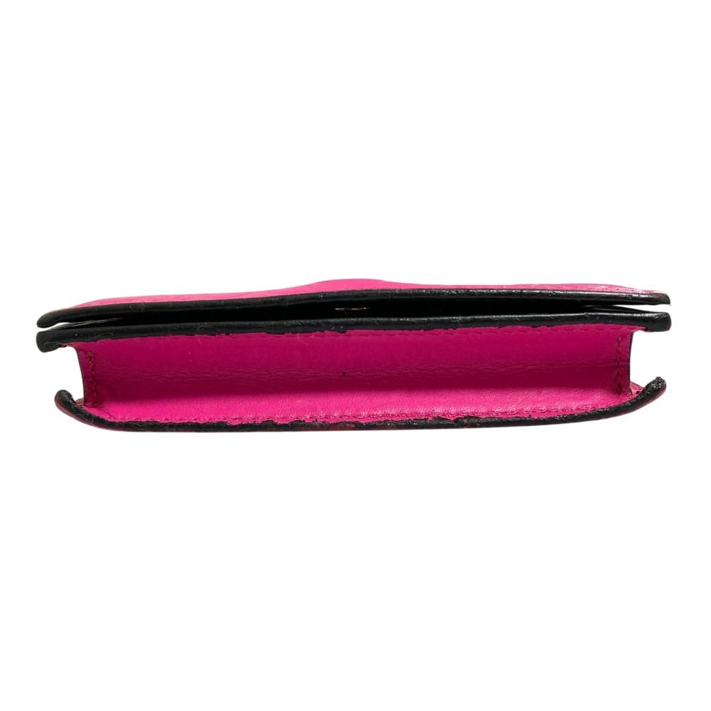 Loewe Repeat Anagram Leather Card Case Business Holder Pink — view 4